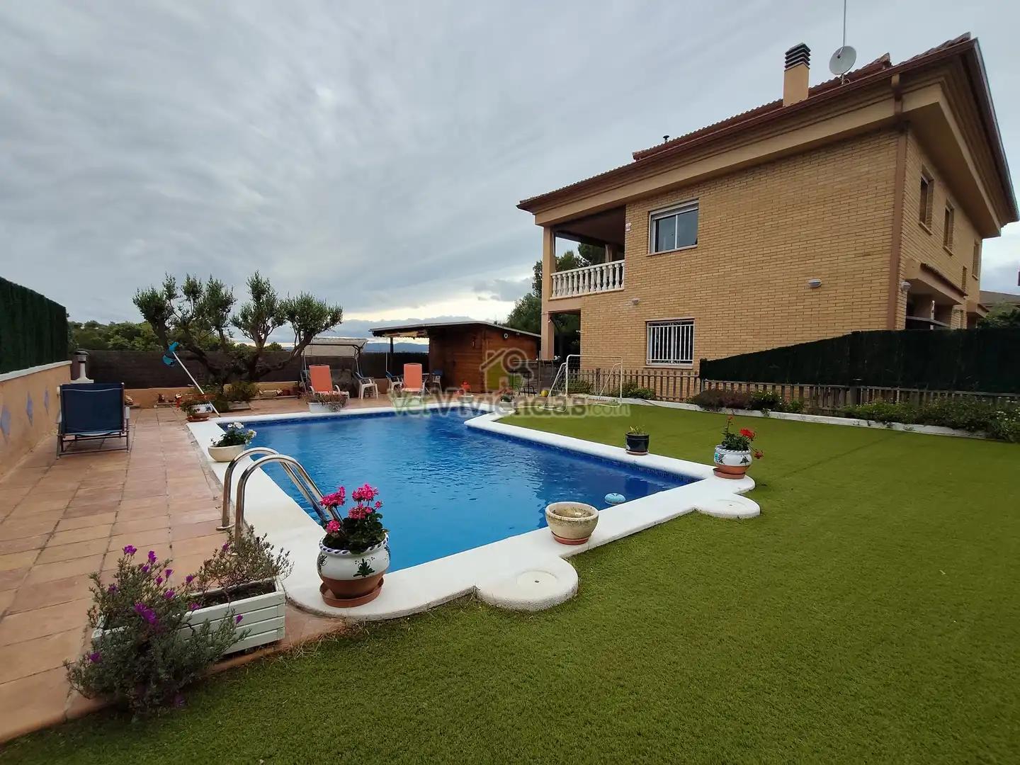 Schwimmbecken von Haus oder Chalet zum Verkauf in Masquefa mit Heizung, Privatgarten und Terrasse