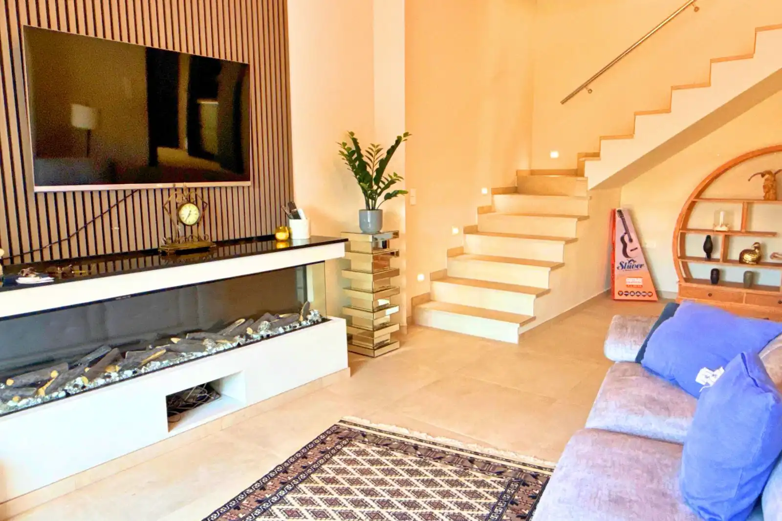 Sala de estar de Casa o chalet de alquiler en Calpe / Calp con Aire acondicionado, Calefacción y Terraza