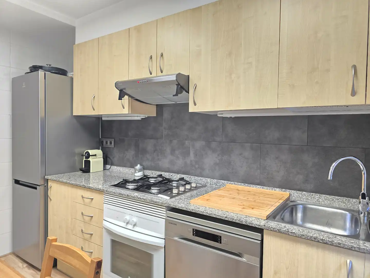 Cocina de Piso en venta en Sabadell con Calefacción, Parquet y Terraza