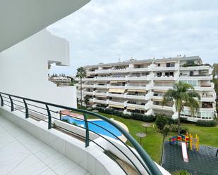 Exterior view of Flat for sale in Marbella  with Air Conditioner, Terrace and Swimming Pool