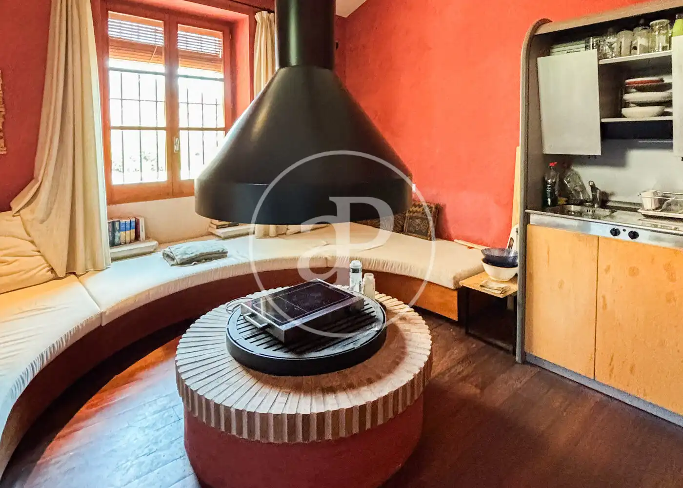 Sala d'estar de Finca rústica en venda en Teià amb Aire condicionat, Calefacció i Jardí privat