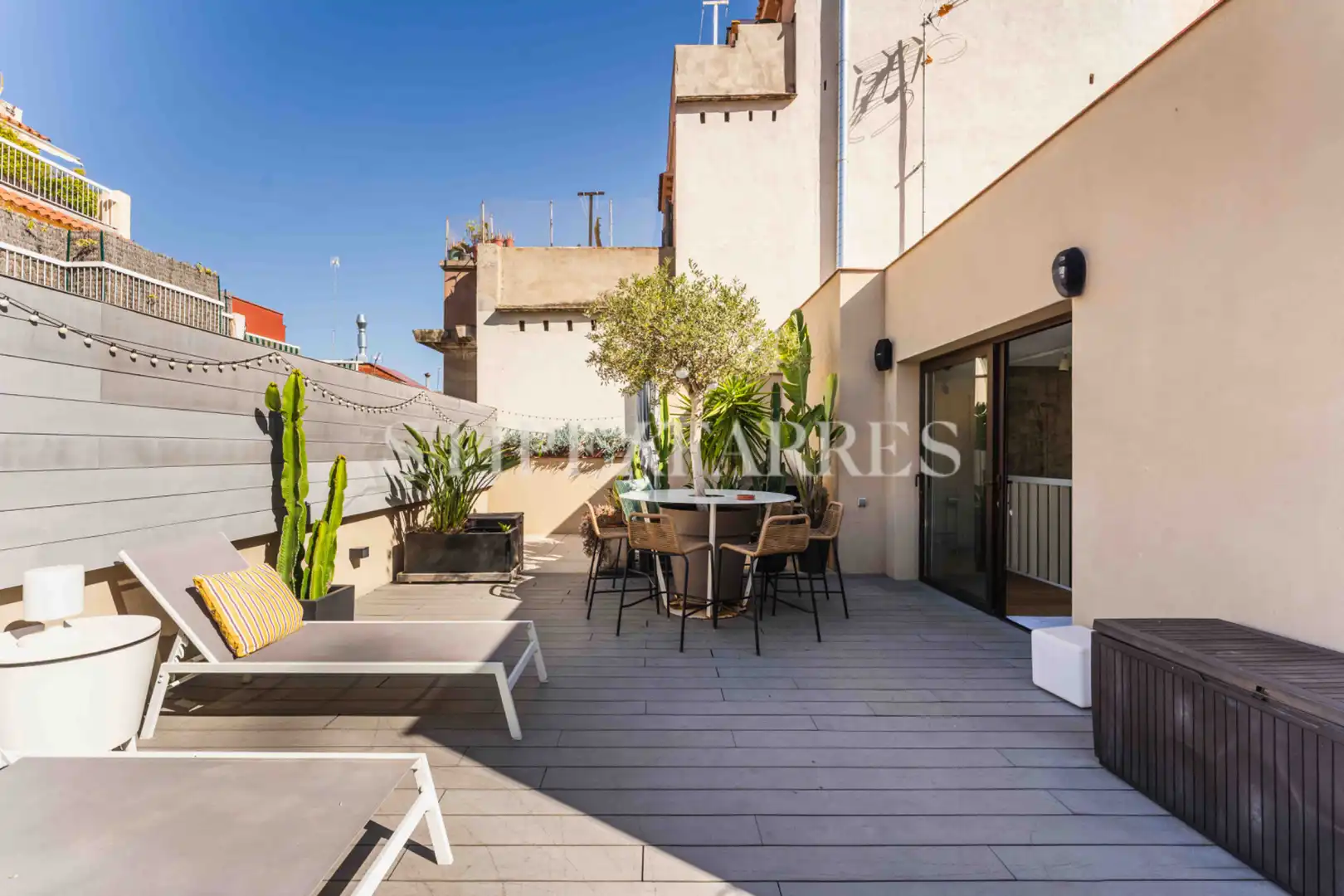 Terraza de Casa adosada en venta en Barcelona con Aire acondicionado, Calefacción y Jardín privado