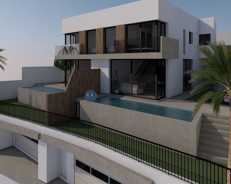 Swimming pool of House or chalet for sale in Málaga Capital  with Air Conditioner, Terrace and Swimming Pool