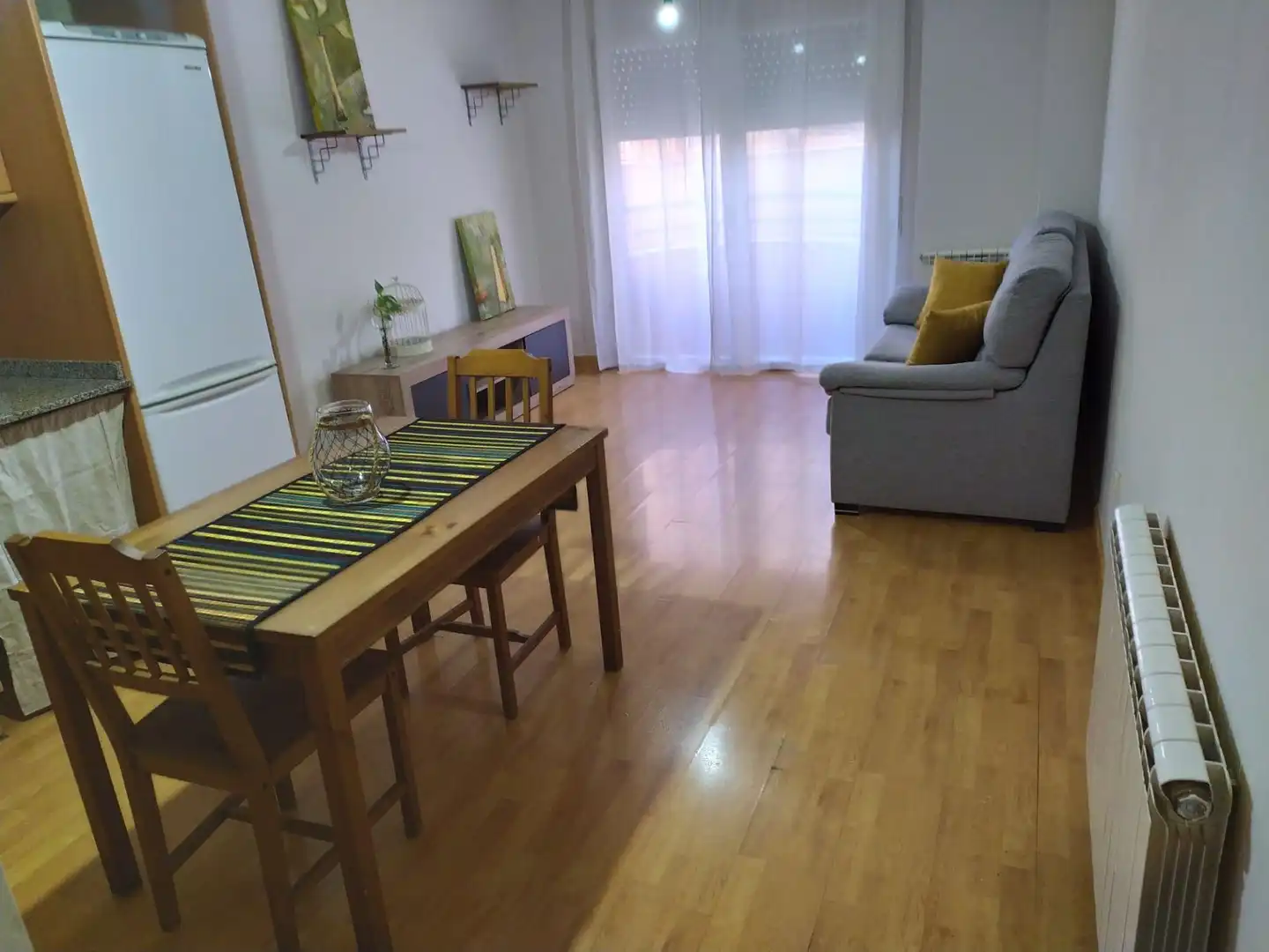 Sala d'estar de Pis en venda en Lleida amb Aire condicionat i Moblat