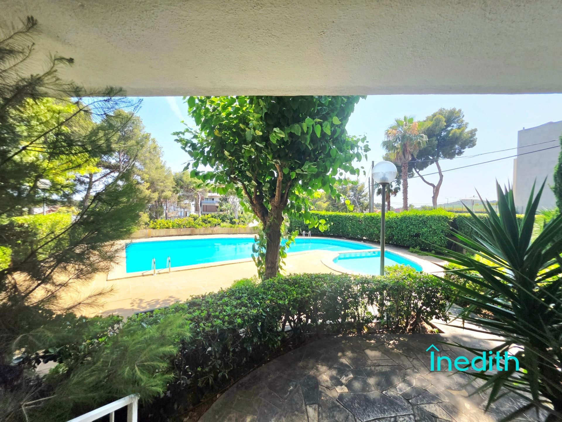 Garden of Flat for sale in Castelldefels  with Air Conditioner, Heating and Parquet flooring