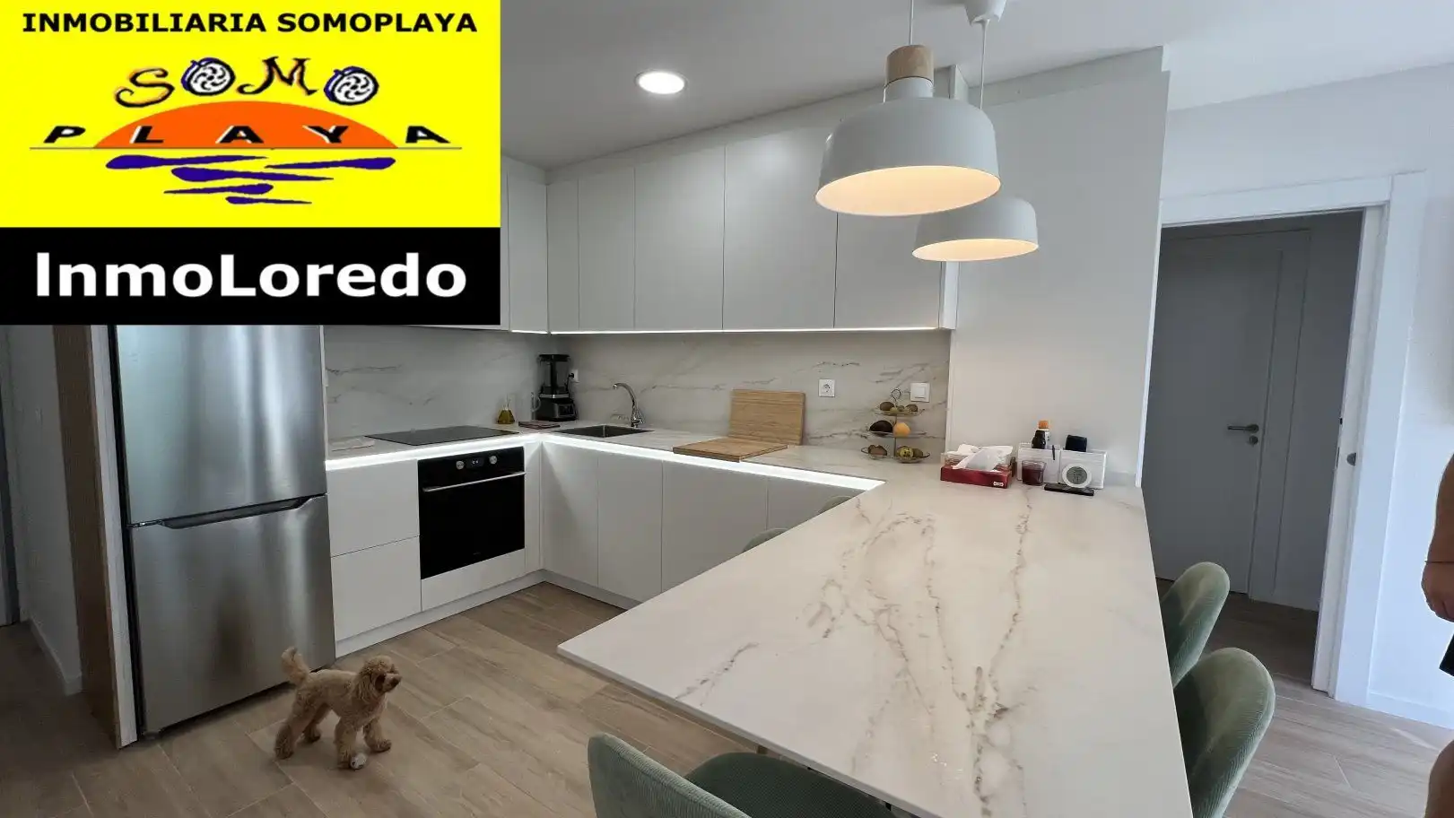 Küche von Wohnung zum Verkauf in Ribamontán al Mar mit Heizung, Privatgarten und Abstellraum