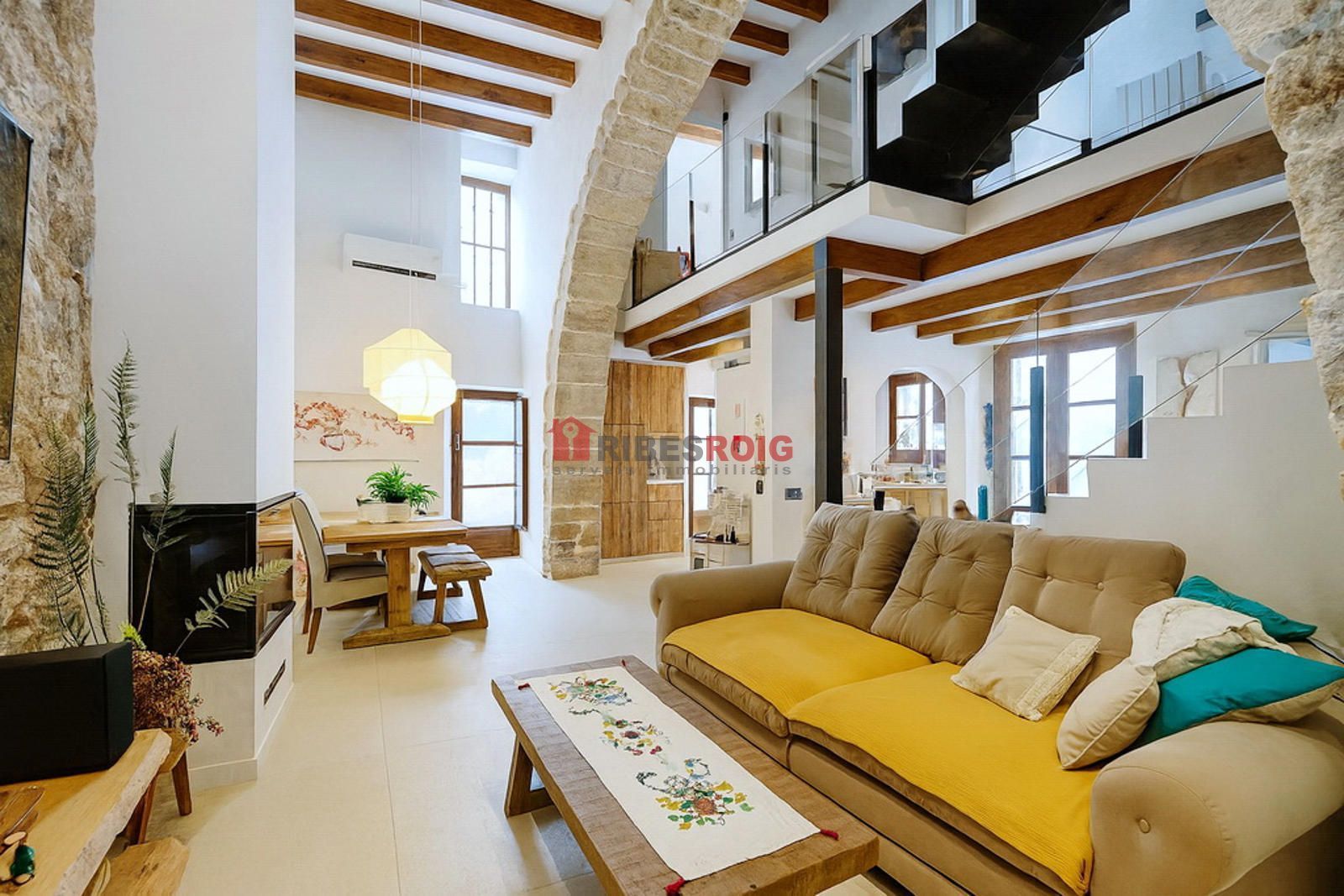 Living room of Single-family semi-detached for sale in Sant Pere de Ribes  with Air Conditioner, Heating and Terrace