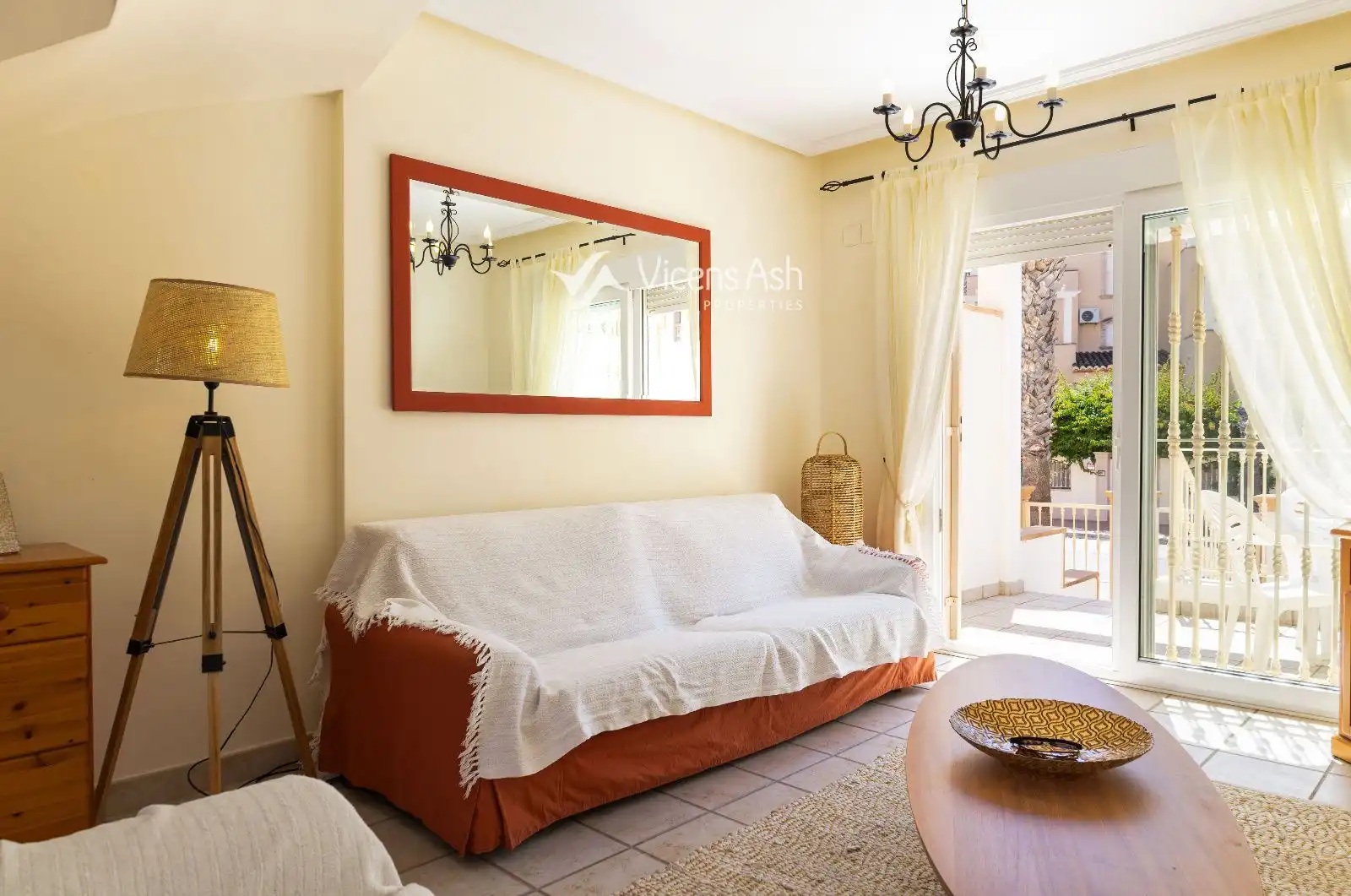 Sala d'estar de Casa adosada en venda en Jávea / Xàbia amb Calefacció, Piscina i Piscina comunitària