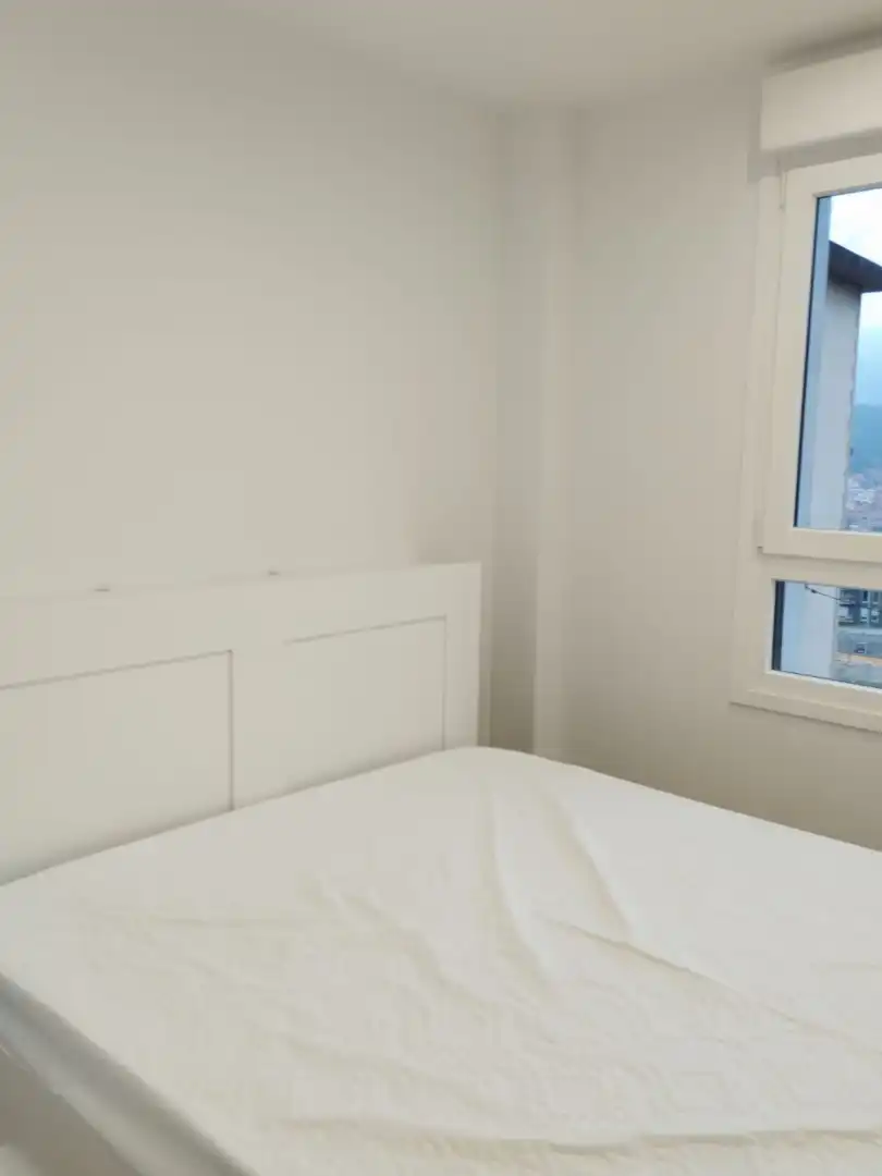 Schlafzimmer von Wohnung zur Miete in Bilbao  mit Heizung, Möbliert und Balkon