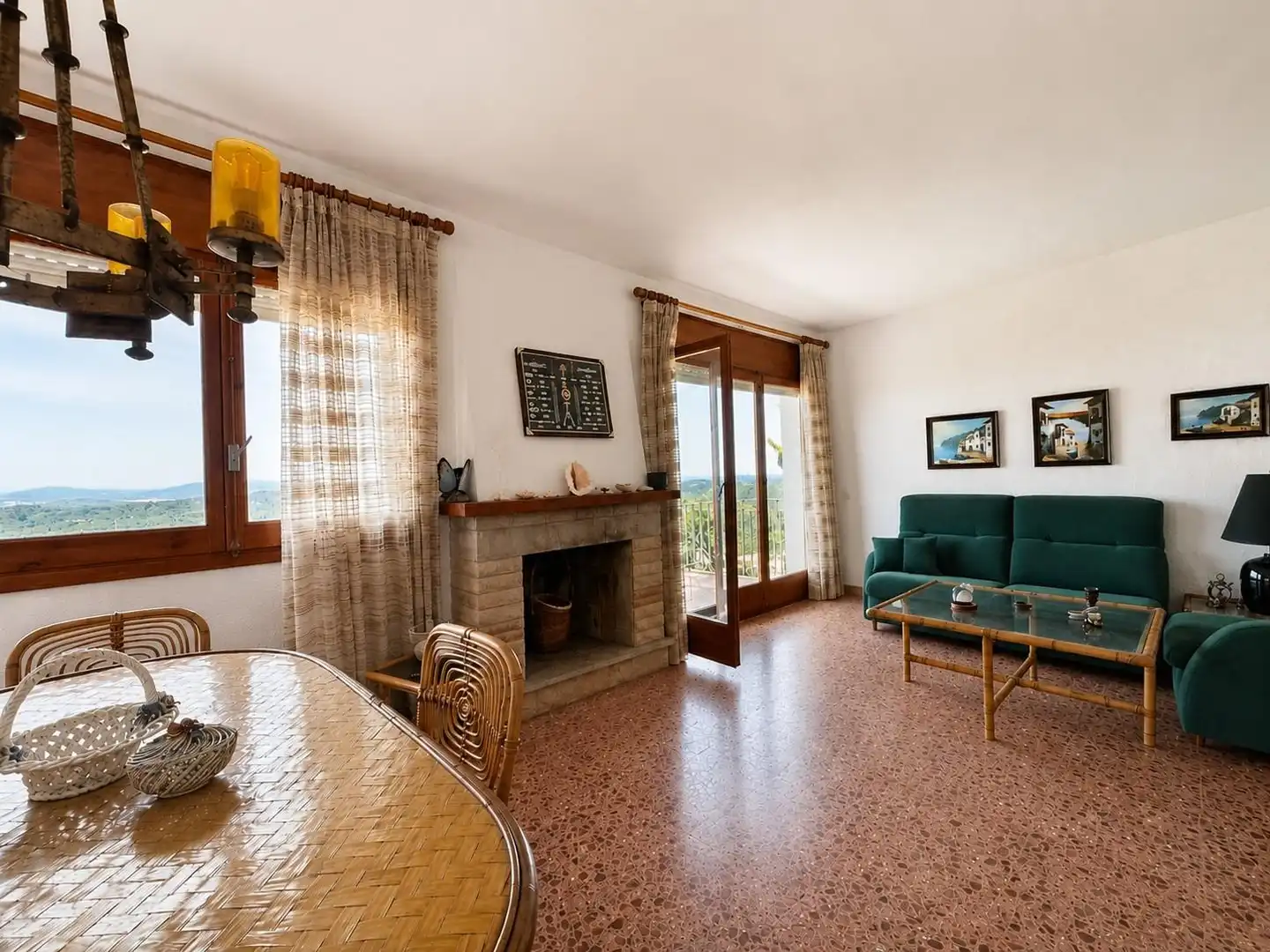 Wohnzimmer von Haus oder Chalet zum Verkauf in Lloret de Mar mit Privatgarten, Terrasse und Abstellraum
