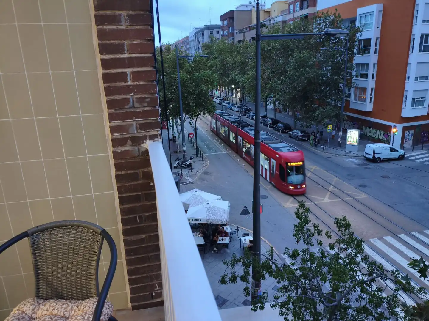 Terrassa de Pis de lloguer en  Valencia Capital amb Balcó