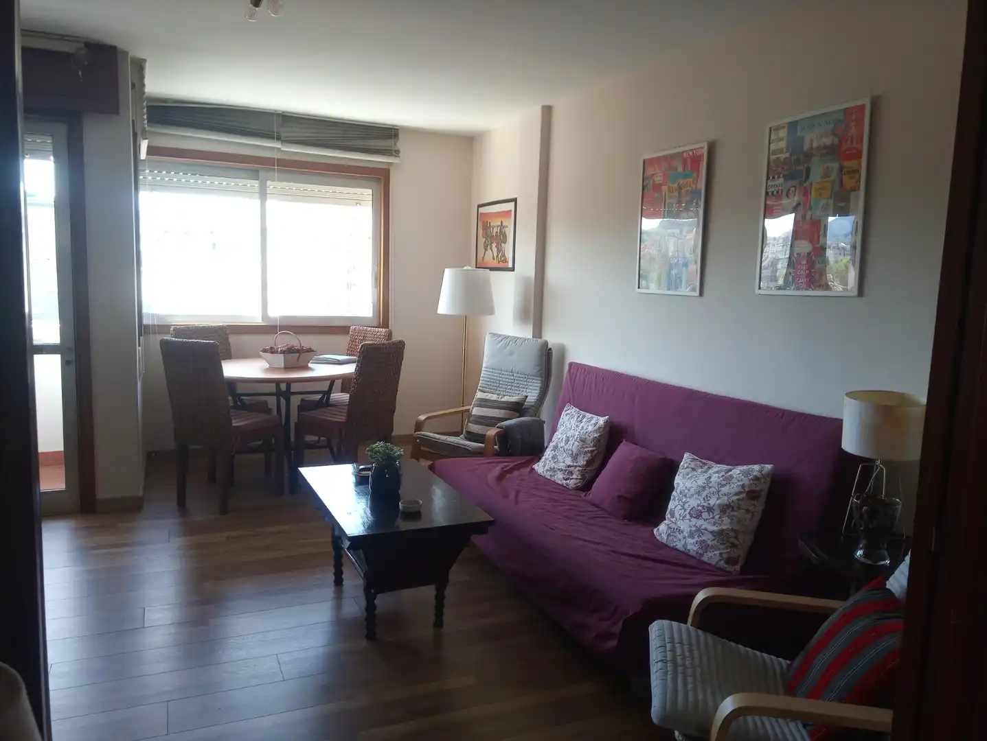 Living room of Flat for rent in Pontevedra Capital   with Heating, Furnished and Oven