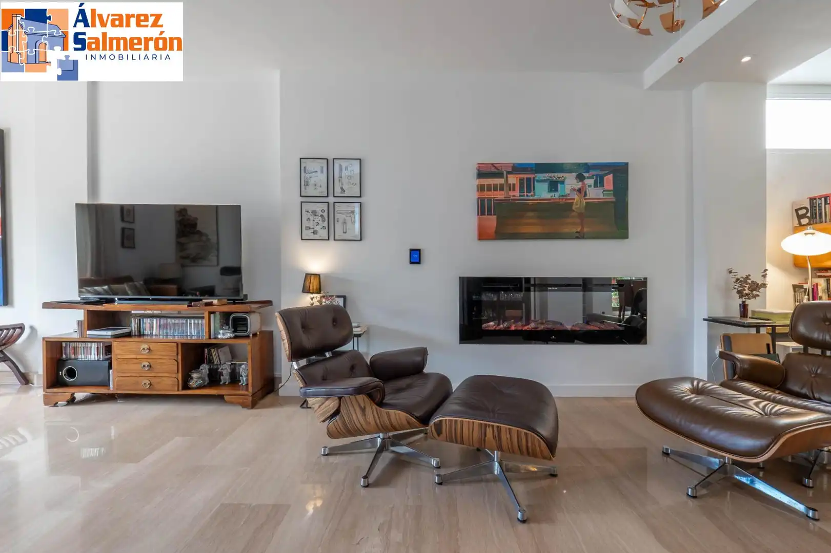 Sala de estar de Casa adosada en venta en Granada con Aire acondicionado y Terraza