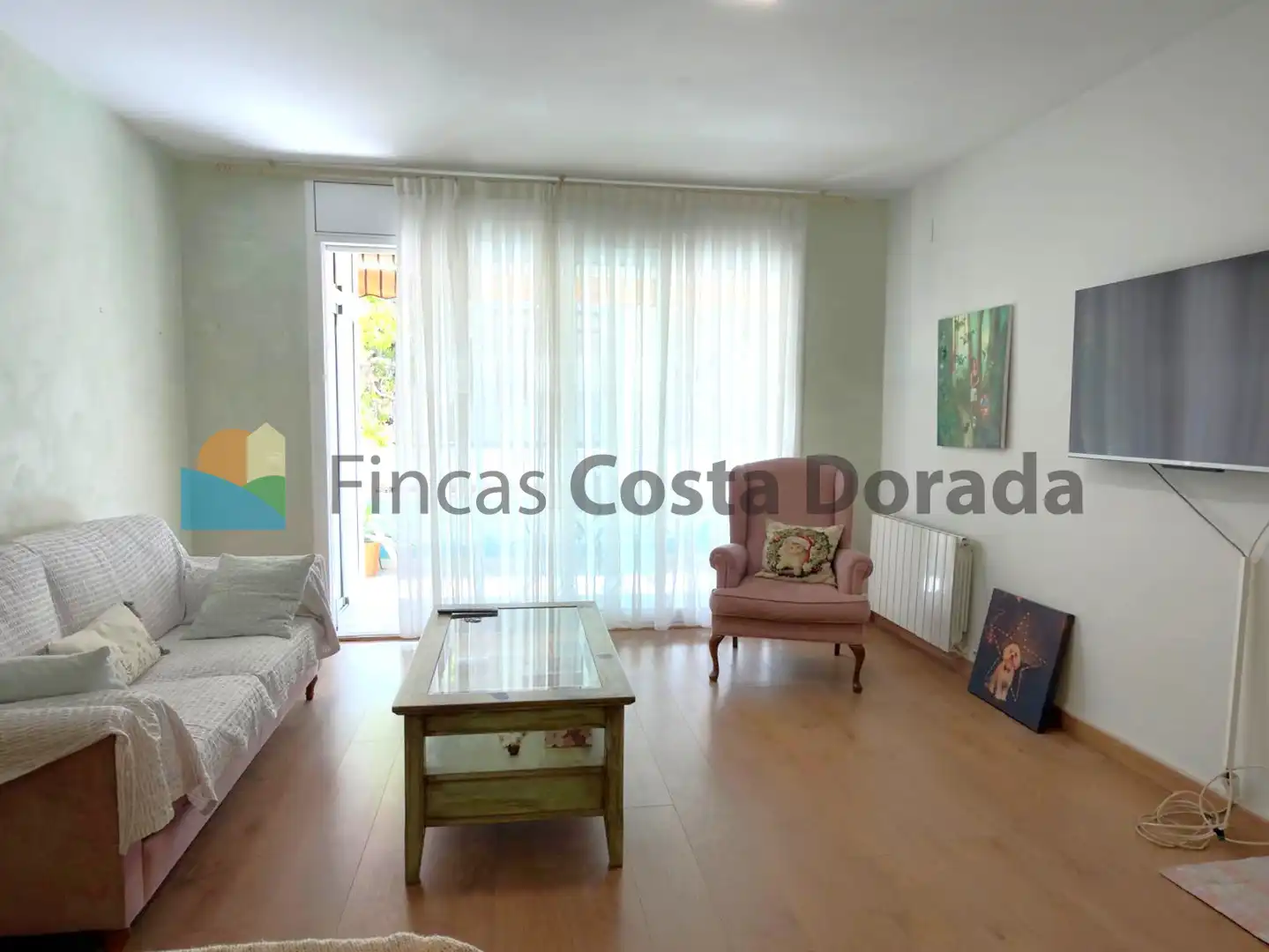 Wohnzimmer von Wohnung zum Verkauf in Cubelles mit Klimaanlage, Heizung und Terrasse