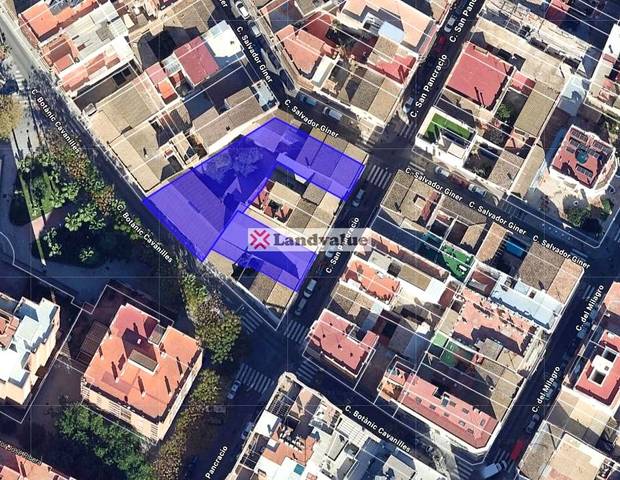 Terreno residencial en Venta en C/ SAN PANCRACIO Nº 16 y 22 en Alboraya Centro