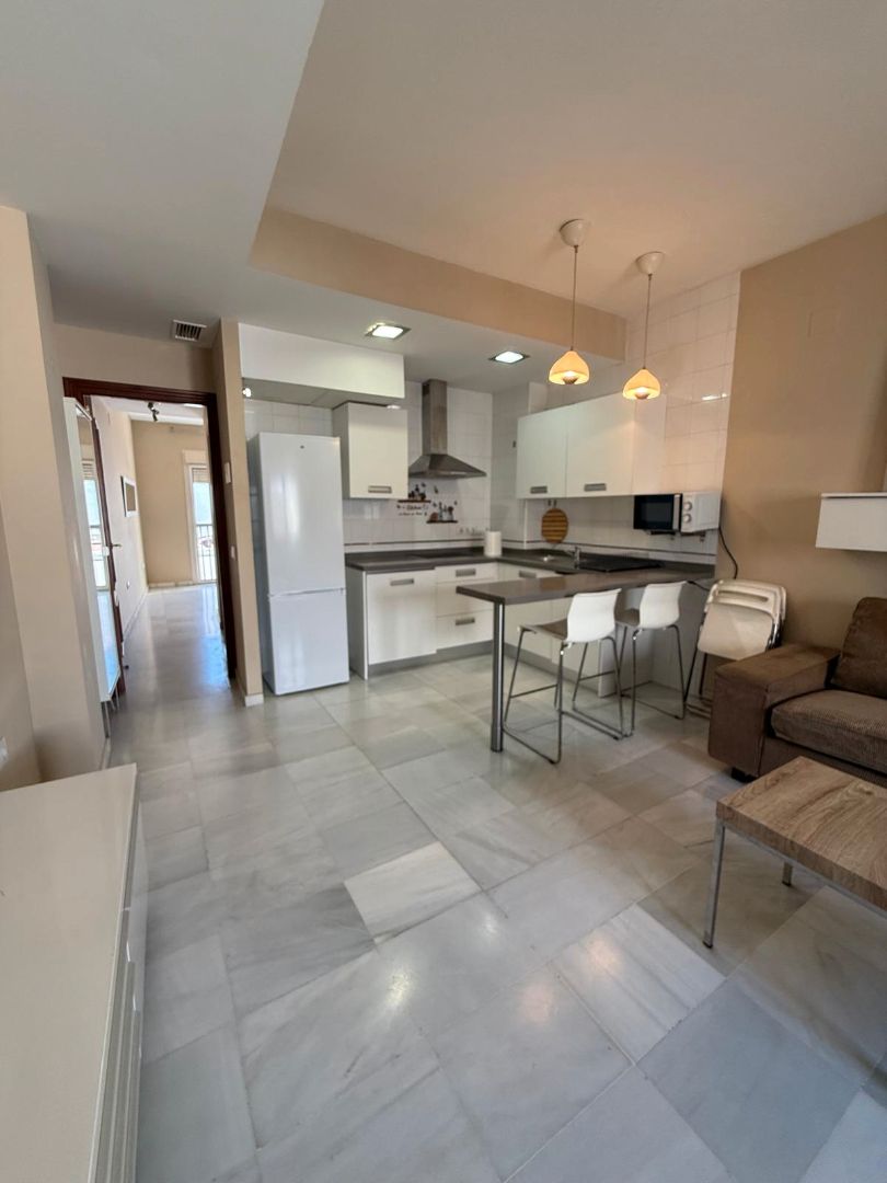 Kitchen of Apartment to rent in Dos Hermanas  with Air Conditioner, Furnished and Balcony