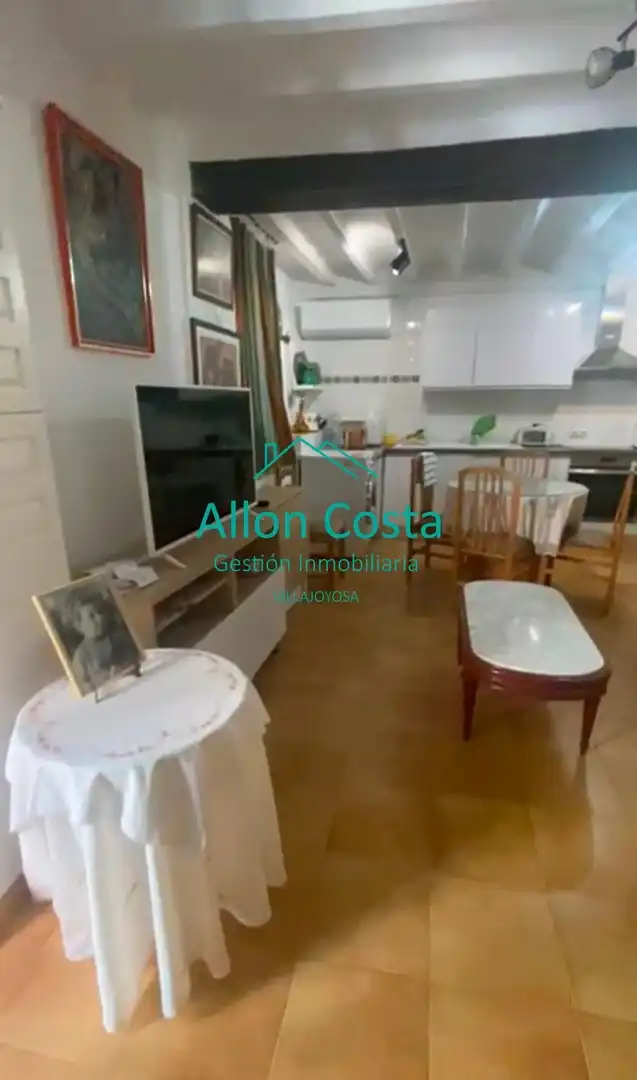 Sala d'estar de Casa adosada en venda en Villajoyosa / La Vila Joiosa amb Aire condicionat