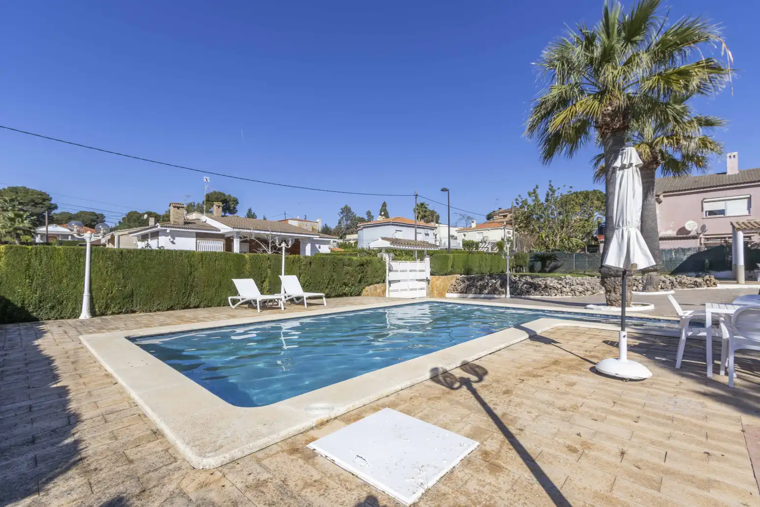Piscina de Casa o chalet en venta en Torrent con Aire acondicionado, Calefacción y Jardín privado