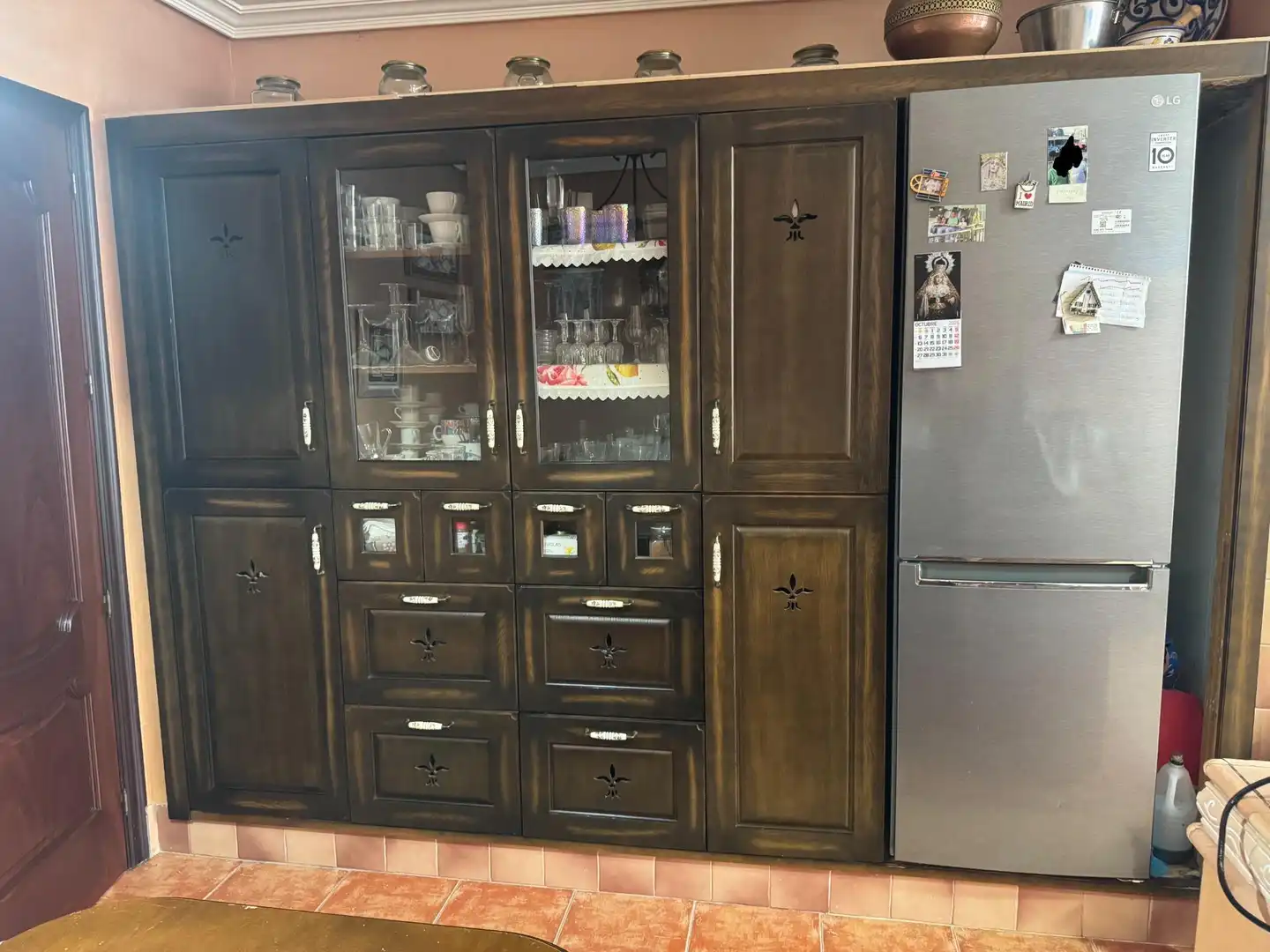 Cuina de Casa adosada en venda en Morón de la Frontera amb Aire condicionat, Jardí privat i Moblat