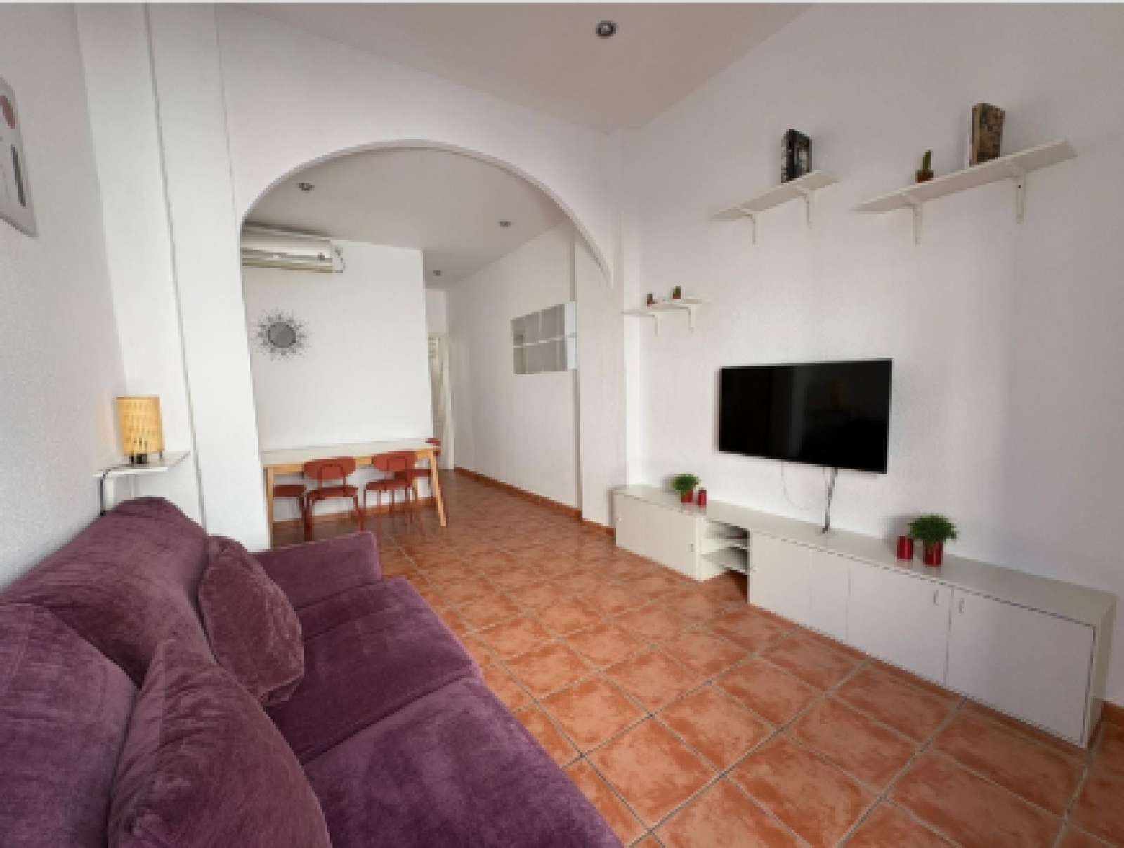 Sala d'estar de Apartament per a compartir en  Sevilla Capital amb Aire condicionat i Terrassa