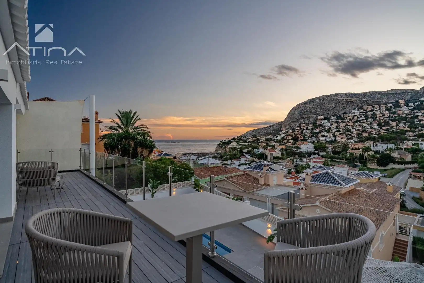 Terrassa de Casa o xalet en venda en Calpe / Calp amb Aire condicionat, Calefacció i Jardí privat