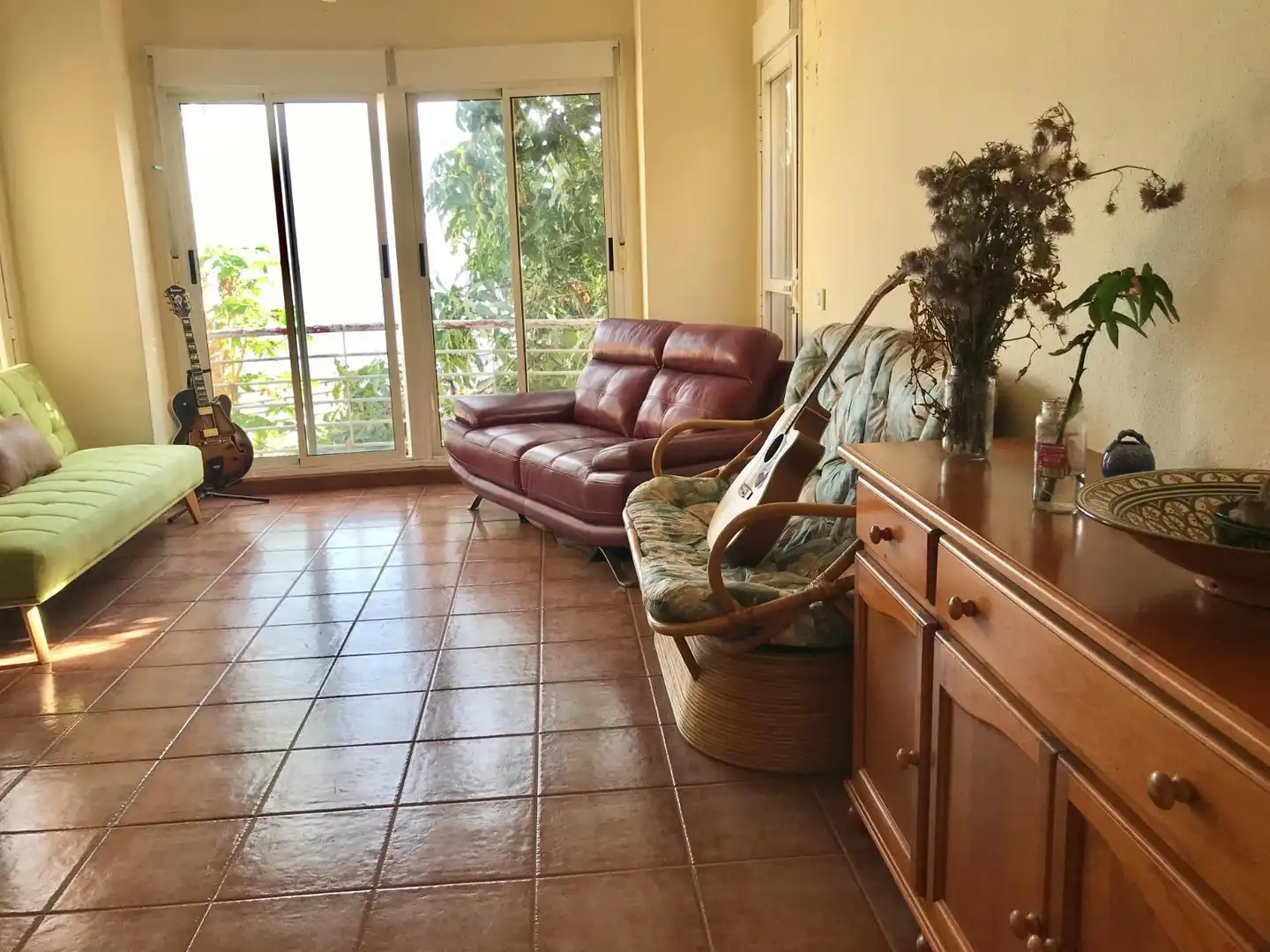 Wohnzimmer von Einfamilien-Reihenhaus zur Miete in El Rosario mit Privatgarten, Terrasse und Möbliert