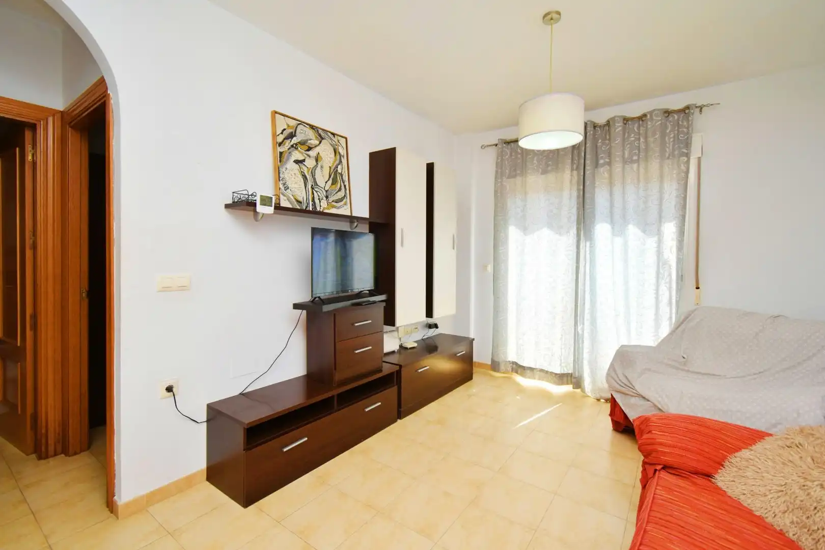 Living room of Flat for sale in El Ejido  with Furnished and Balcony