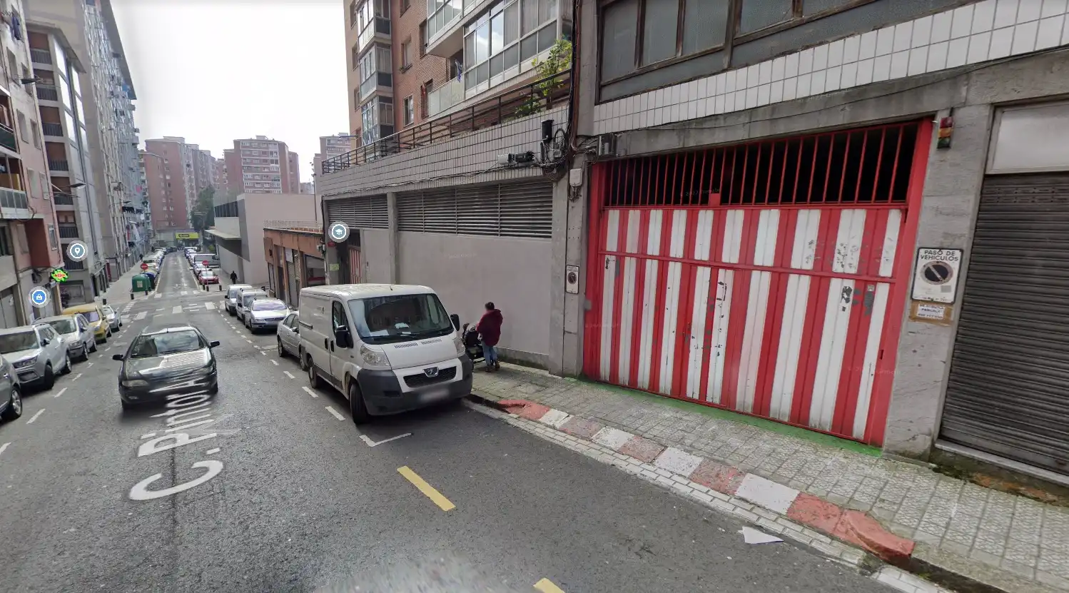 Vista exterior de Garaje de alquiler en Bilbao 