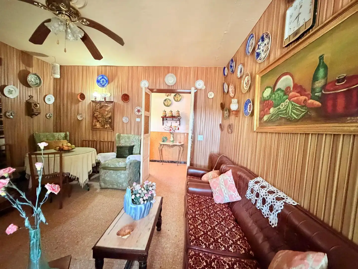 Sala de estar de Casa o chalet en venta en Valverde de Mérida con Jardín privado, Terraza y Trastero