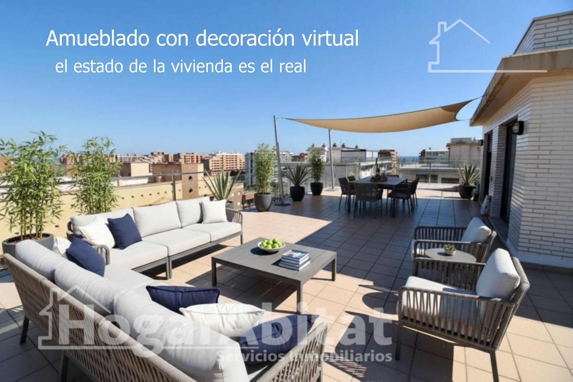 Terrace of Attic for sale in Oropesa del Mar / Orpesa  with Air Conditioner, Terrace and Jacuzzi