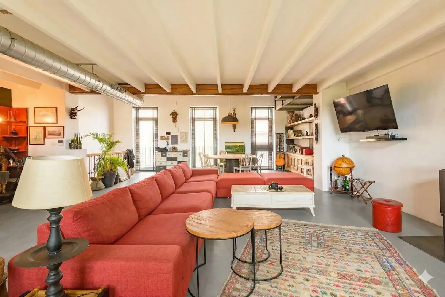 Sala d'estar de Casa adosada en venda en Alicante / Alacant amb Aire condicionat, Jardí privat i Terrassa