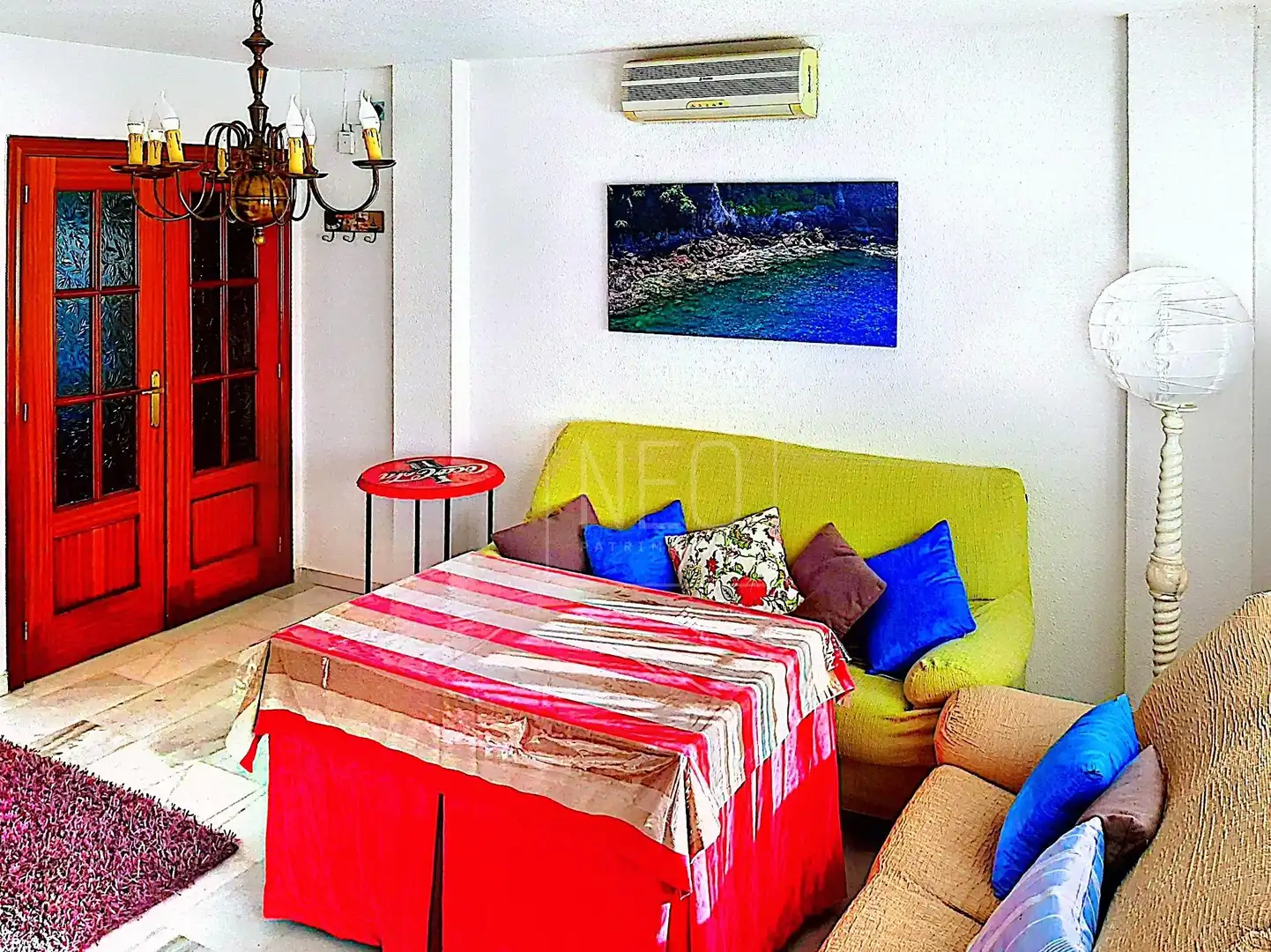 Sala de estar de Casa o chalet en venta en Cúllar Vega con Aire acondicionado, Calefacción y Jardín privado