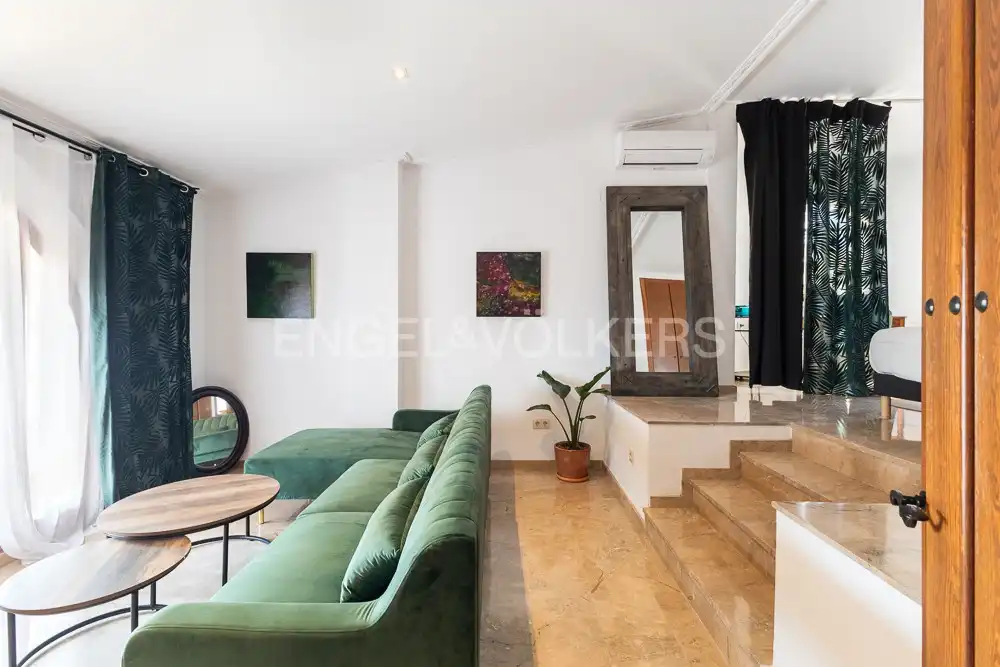 Sala de estar de Casa o chalet de alquiler en Manises con Aire acondicionado, Calefacción y Jardín privado