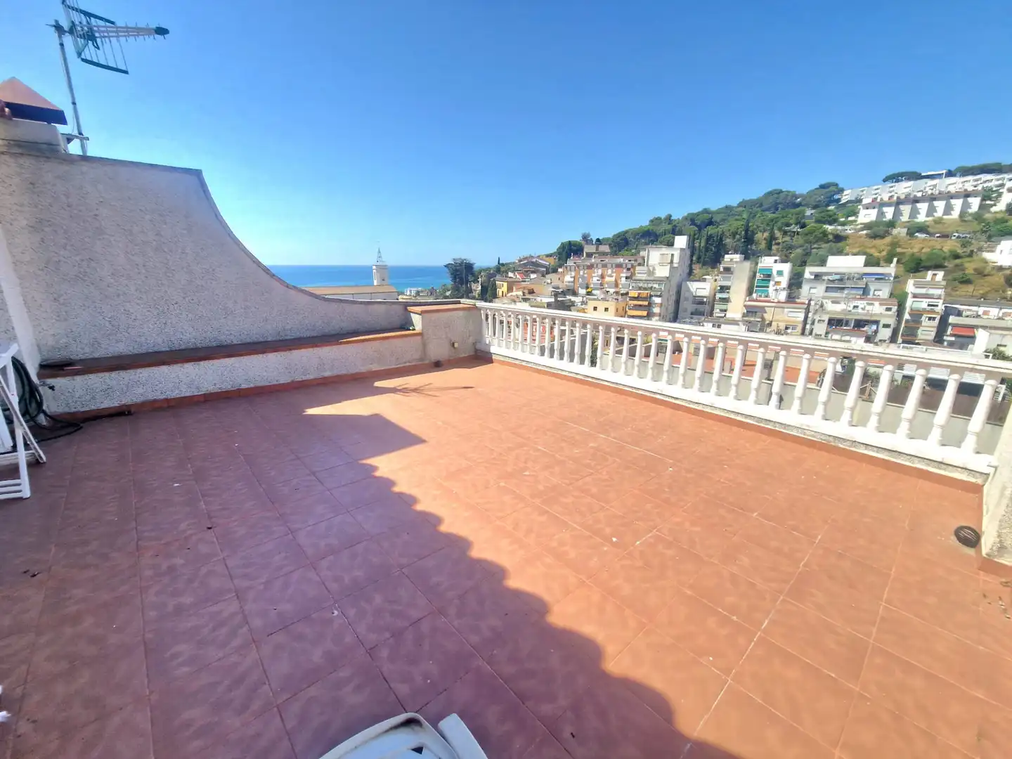 Terraza de Casa adosada en venta en Caldes d'Estrac con Calefacción, Jardín privado y Parquet