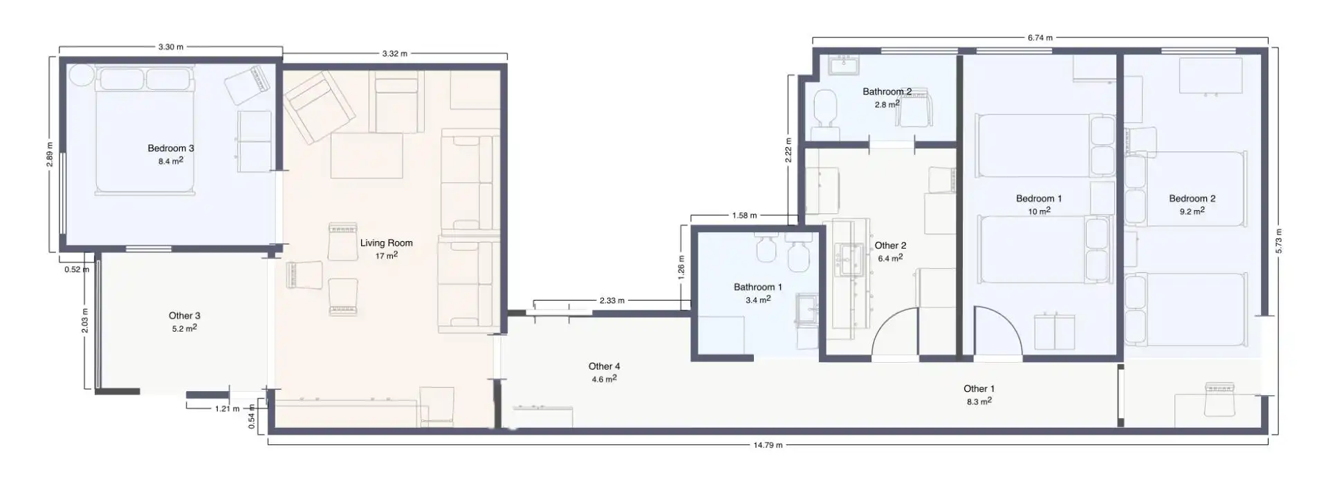 Apartments for rent in Cullera  with Air Conditioner, Terrace and Furnished