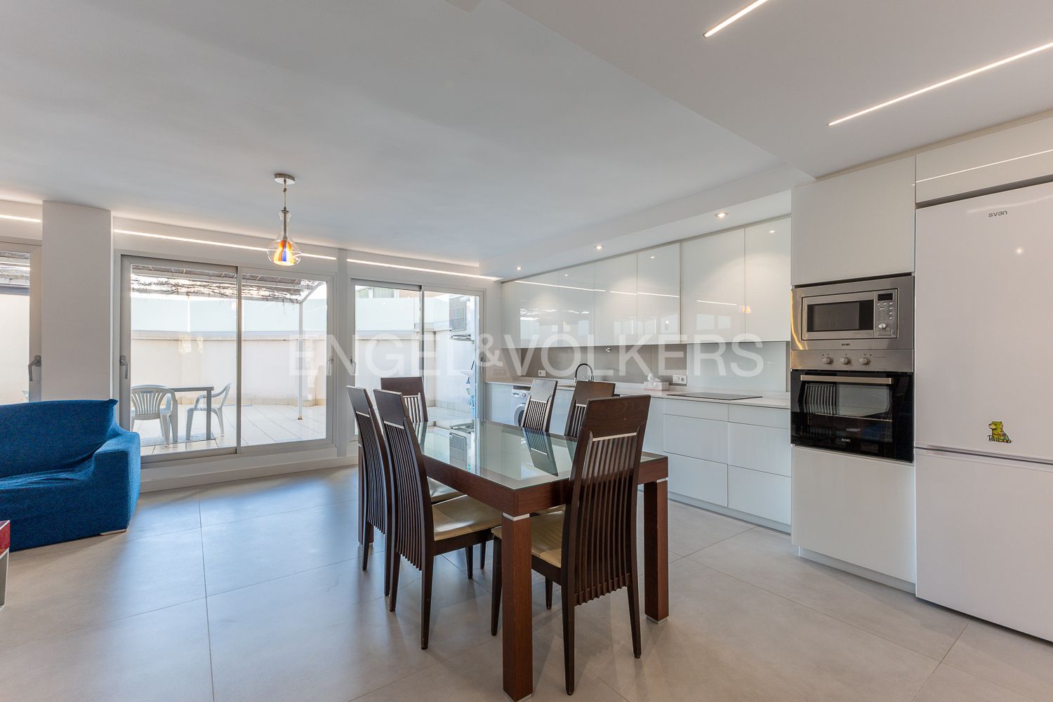 Comedor de Apartamento de alquiler en Castellón de la Plana / Castelló de la Plana con Aire acondicionado y Calefacción