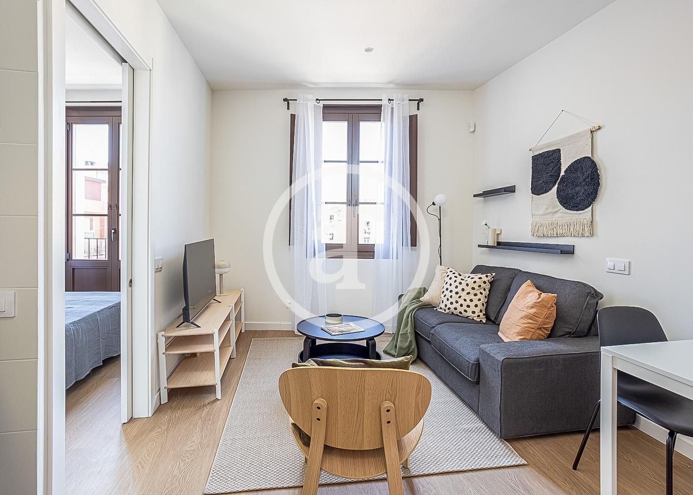 Living room of Flat to rent in  Barcelona Capital  with Furnished, Oven and Washing machine