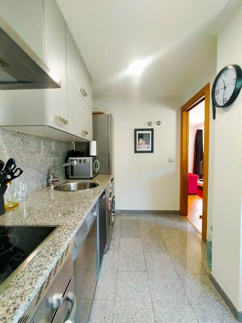 Kitchen of Flat for sale in Pravia  with Heating, Terrace and Furnished