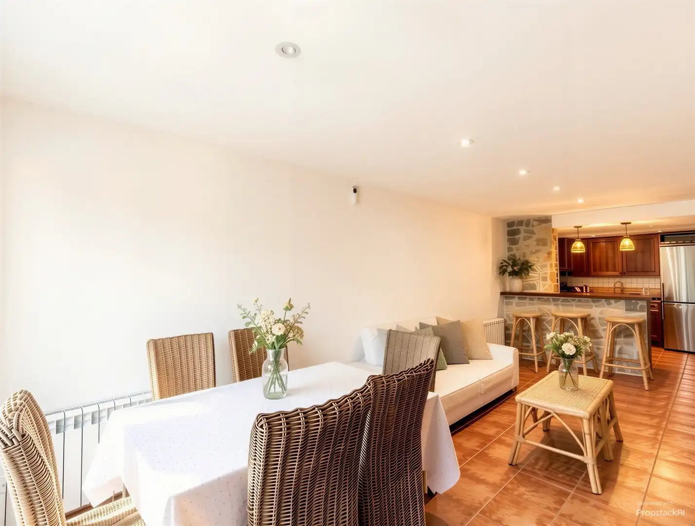Esszimmer von Wohnung zur Miete in Mancor de la Vall mit Klimaanlage, Heizung und Terrasse
