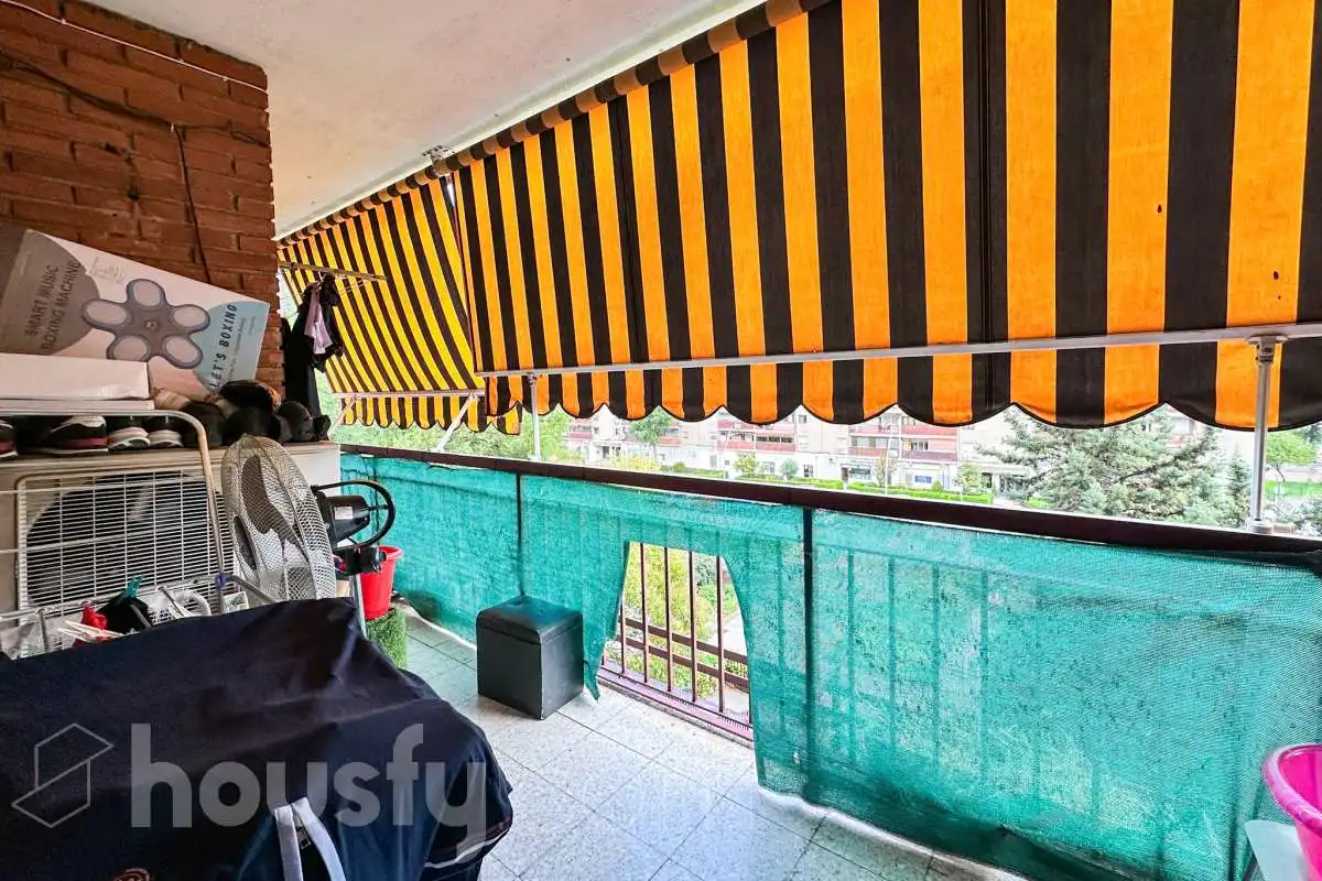 Balcony of Flat for sale in Móstoles  with Air Conditioner, Terrace and Storage room