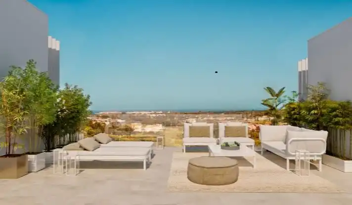 Terraza de Apartamento en venta en Sotogrande con Aire acondicionado, Parquet y Horno