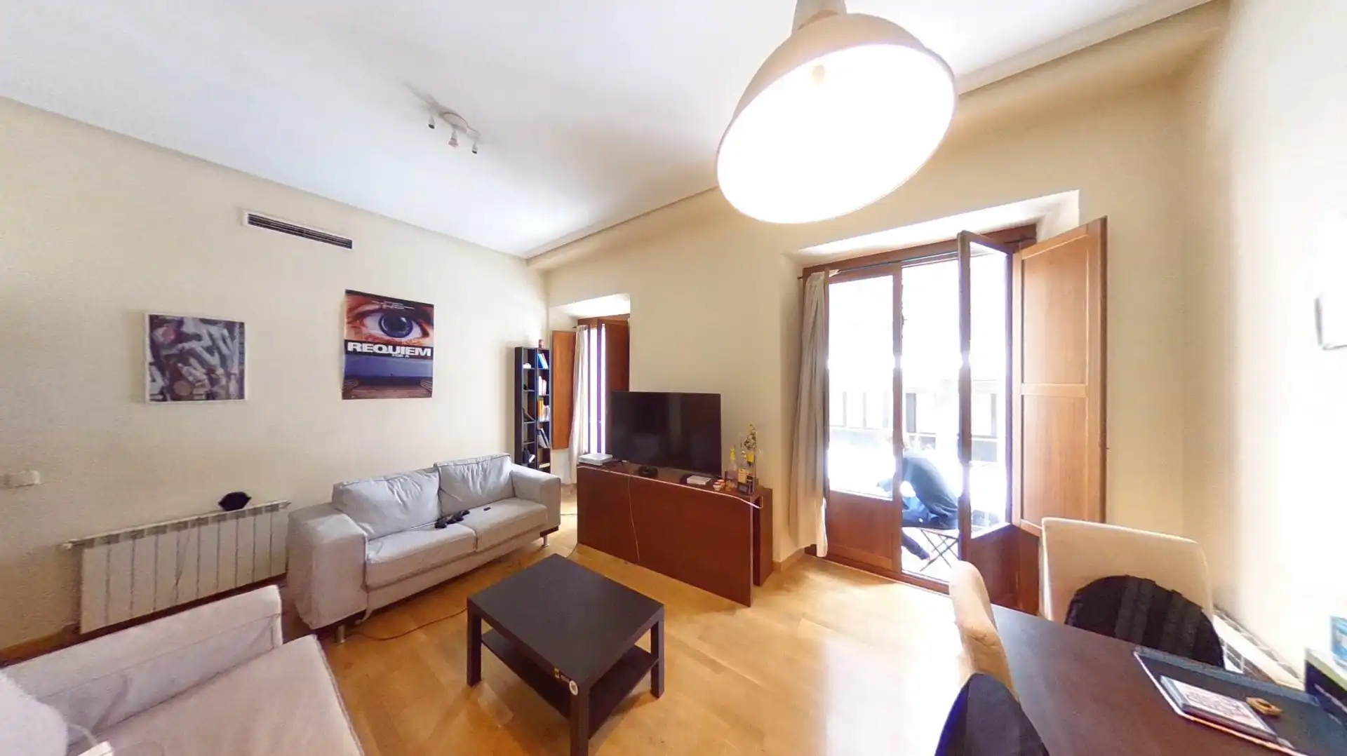 Sala d'estar de Pis de lloguer en  Madrid Capital amb Aire condicionat, Calefacció i Terrassa