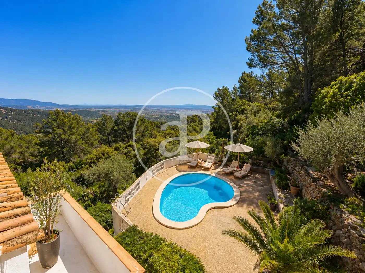 Piscina de Casa o xalet en venda en Esporles amb Aire condicionat, Calefacció i Jardí privat