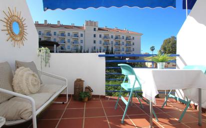 Terrace of Apartment for sale in Benalmádena  with Air Conditioner, Private garden and Parquet flooring