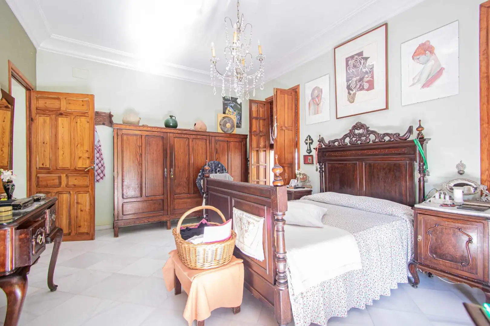Schlafzimmer von Country house zum Verkauf in Mairena del Aljarafe mit Terrasse, Schwimmbad und Balkon