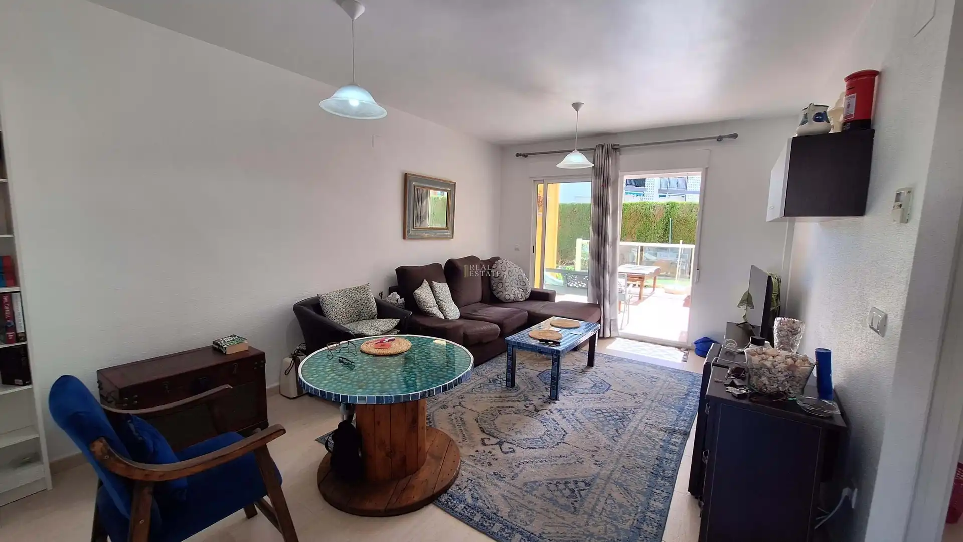 Sala de estar de Piso en venta en Dénia con Aire acondicionado, Terraza y Piscina