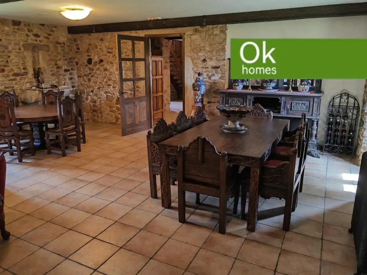 Esszimmer von Country house zum Verkauf in Sobrado (A Coruña) mit Heizung, Privatgarten und Parkett