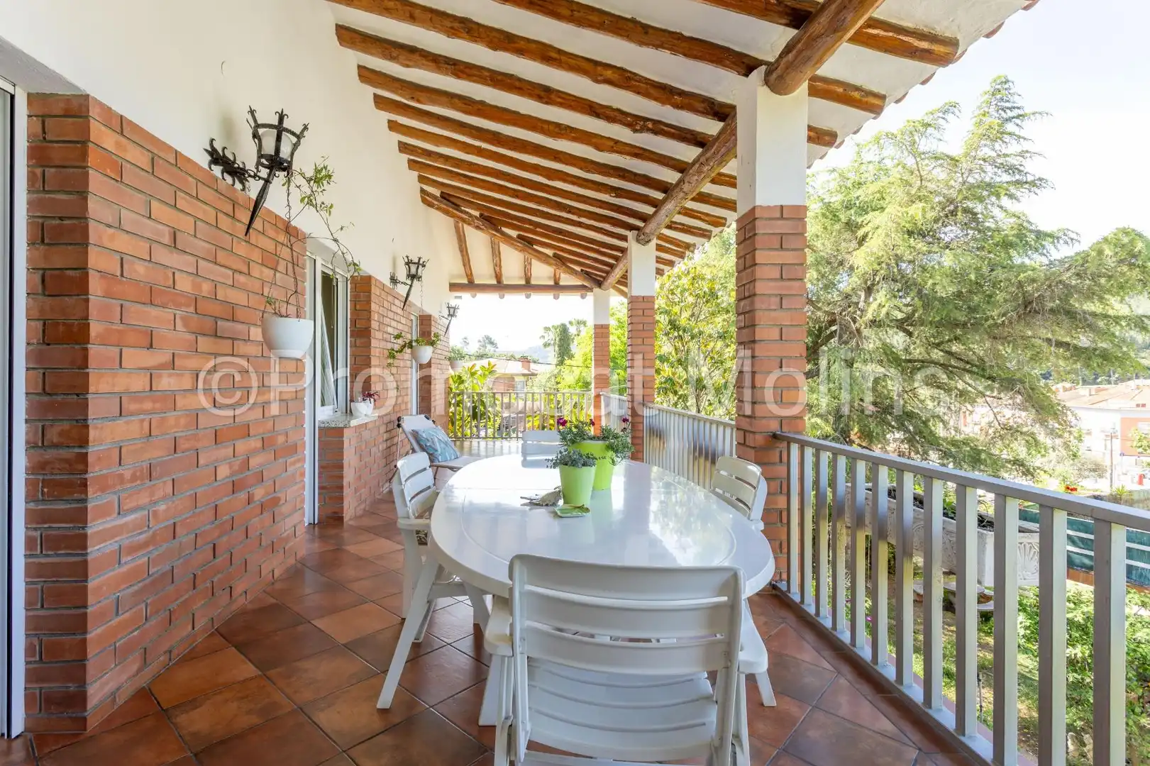 Terraza de Casa o chalet en venta en La Palma de Cervelló con Calefacción, Jardín privado y Terraza