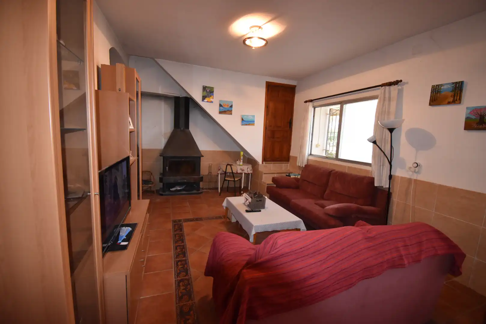 Sala d'estar de Casa o xalet en venda en San Vicente del Raspeig / Sant Vicent del Raspeig amb Aire condicionat, Jardí privat i Terrassa