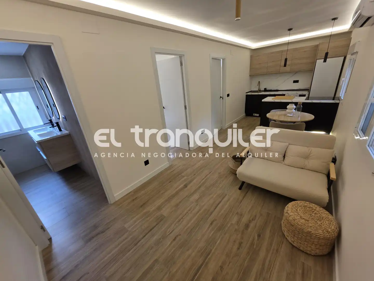 Wohnzimmer von Wohnung zur Miete in Madrid mit Klimaanlage, Möbliert und Waschmaschine